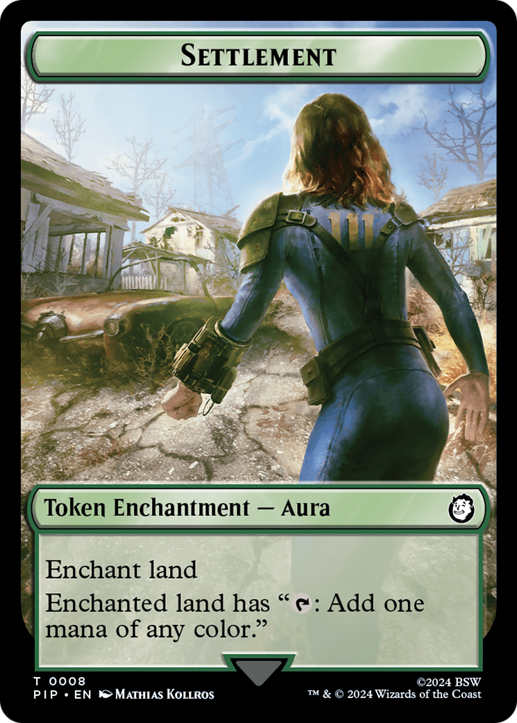 Settlement // Human Soldier Double-Sided Token [Fallout Tokens] | L.A. Mood Comics and Games