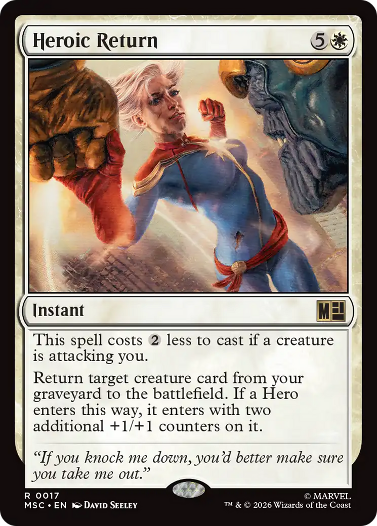 Heroic Return [Marvel Super Heroes Commander] | L.A. Mood Comics and Games