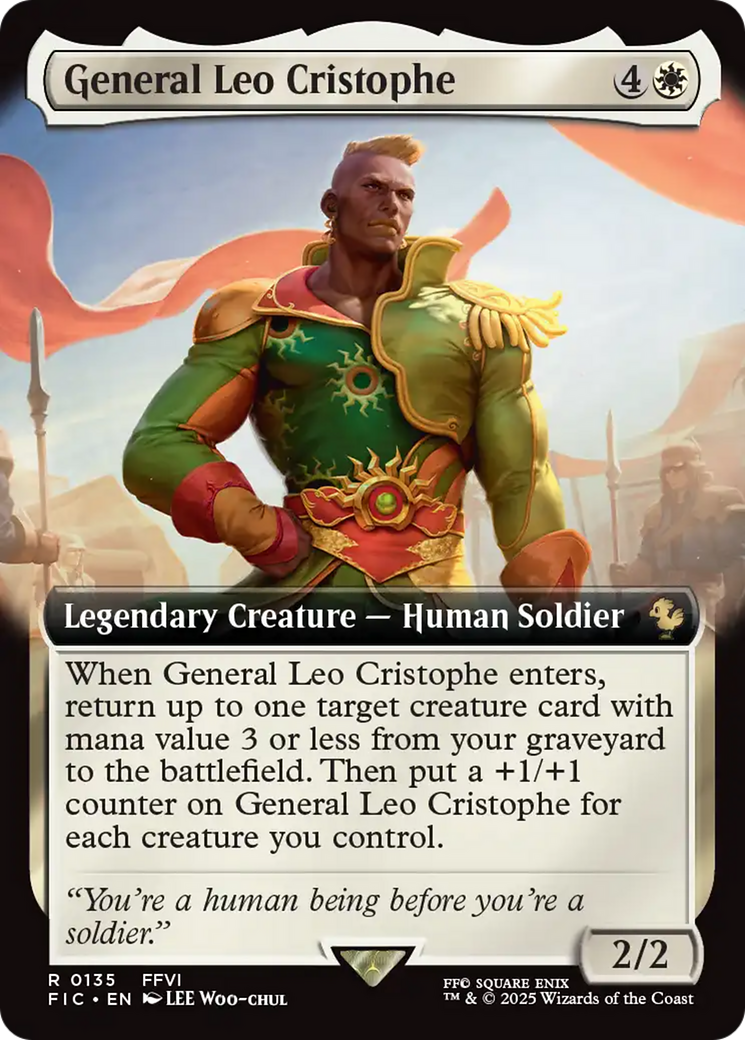 General Leo Cristophe (Extended Art) [FINAL FANTASY Commander] | L.A. Mood Comics and Games