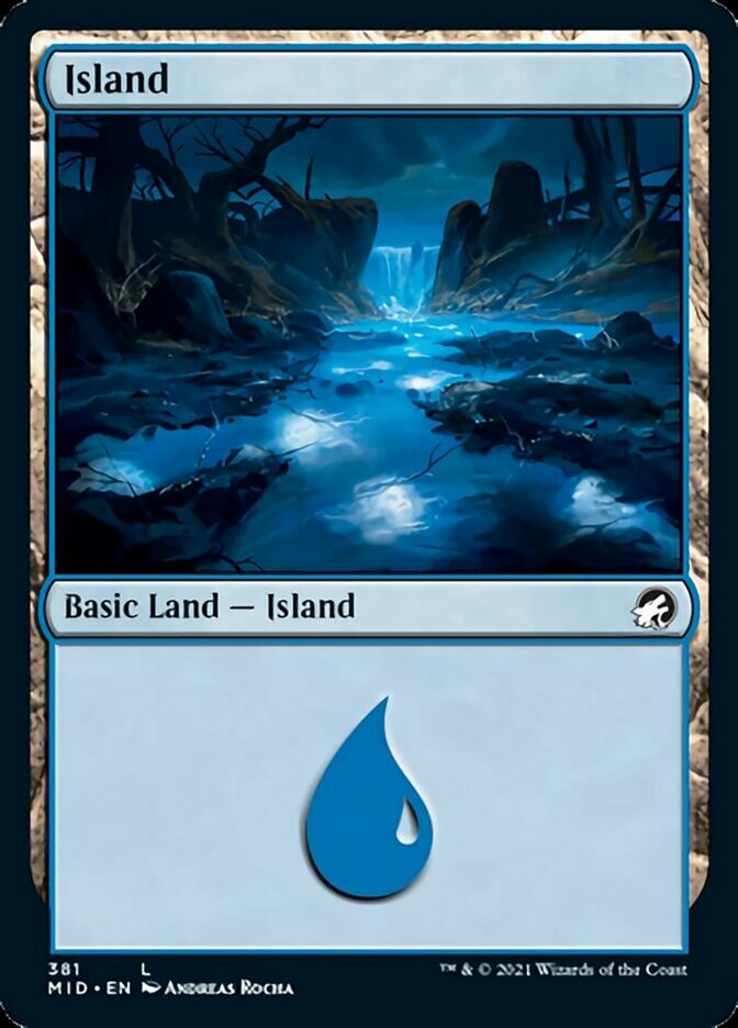 Island (381) [Innistrad: Midnight Hunt] | L.A. Mood Comics and Games