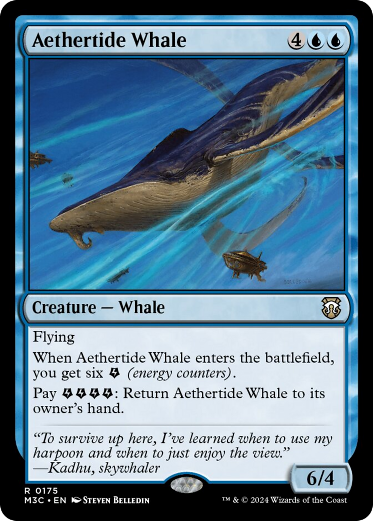 Aethertide Whale (Ripple Foil) [Modern Horizons 3 Commander] | L.A. Mood Comics and Games