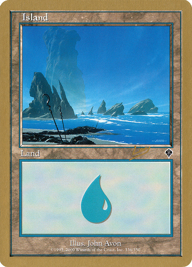Island (rl336) (Raphael Levy) [World Championship Decks 2002] | L.A. Mood Comics and Games