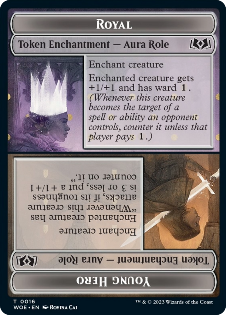 Royal Role // Young Hero Role Token [Wilds of Eldraine Tokens] | L.A. Mood Comics and Games