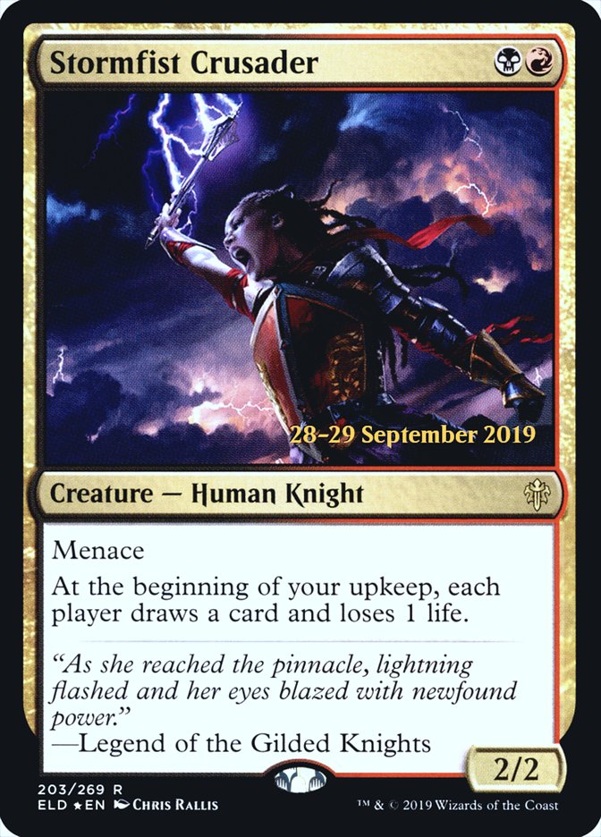 Stormfist Crusader [Throne of Eldraine Prerelease Promos] | L.A. Mood Comics and Games