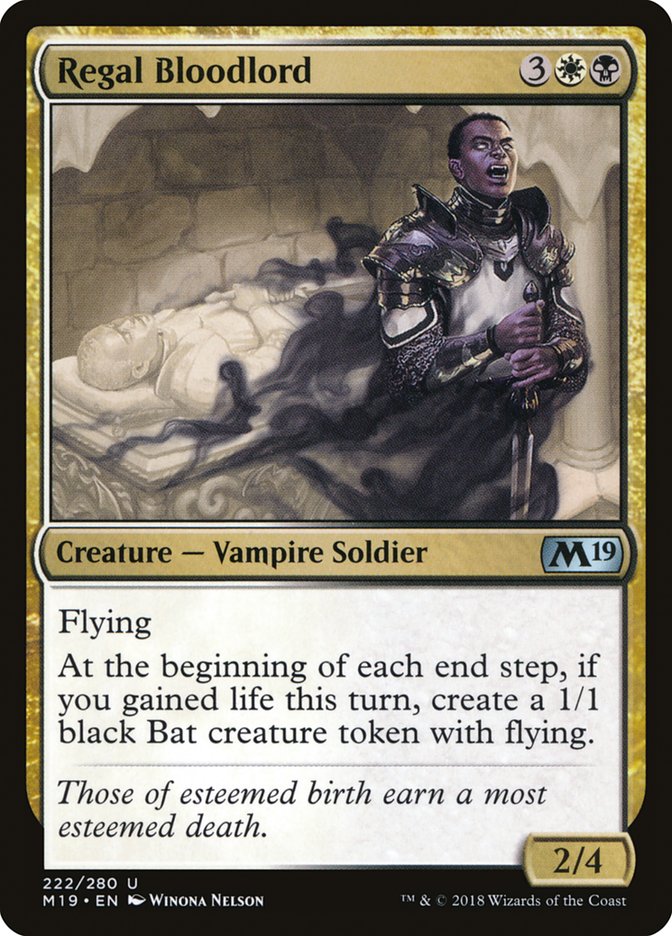 Regal Bloodlord [Core Set 2019] | L.A. Mood Comics and Games