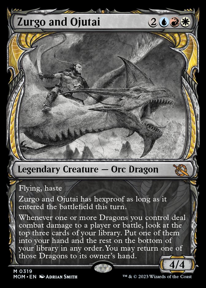 Zurgo and Ojutai (Showcase Planar Booster Fun) [March of the Machine] | L.A. Mood Comics and Games
