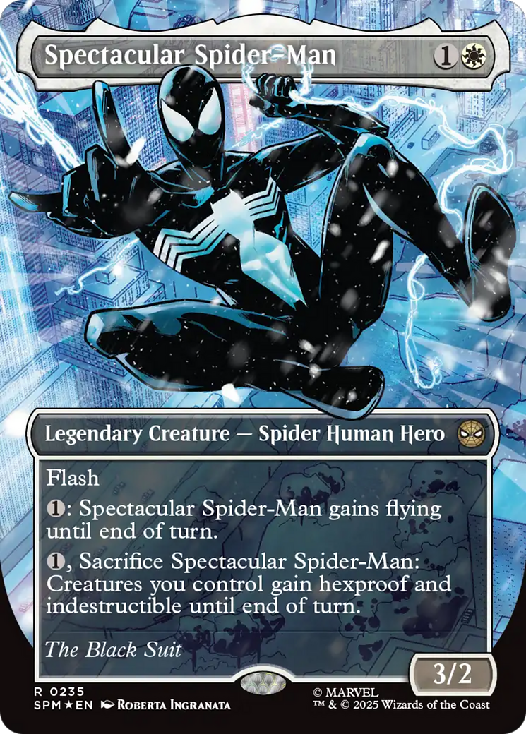 Spectacular Spider-Man (0235) (Borderless) (Textured Foil) [Marvel's Spider-Man] | L.A. Mood Comics and Games