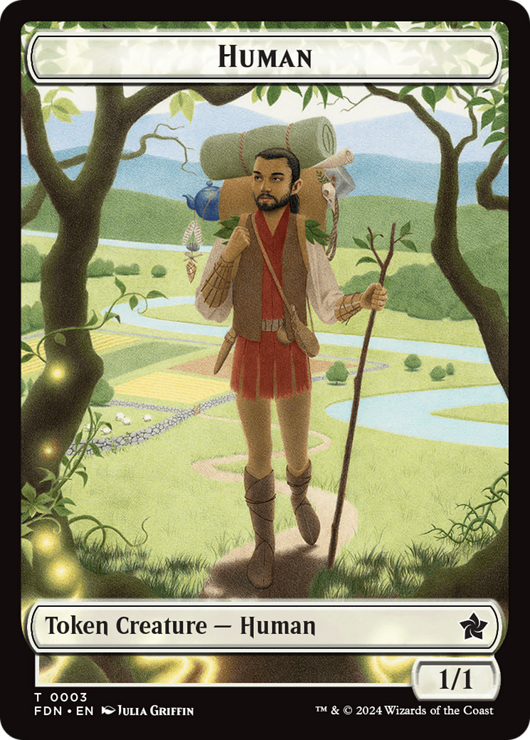 Copy // Human Double-Sided Token [Foundations Tokens] | L.A. Mood Comics and Games