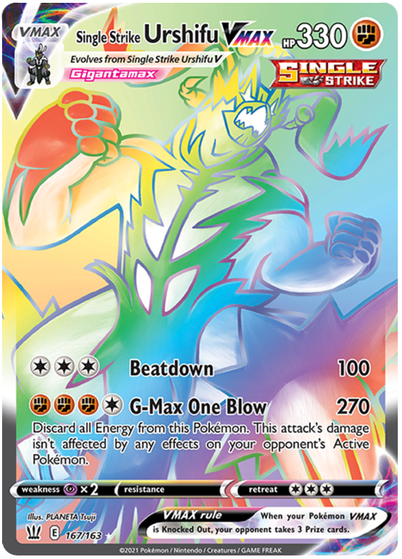 Single Strike Urshifu VMAX (167/163) [Sword & Shield: Battle Styles] | L.A. Mood Comics and Games