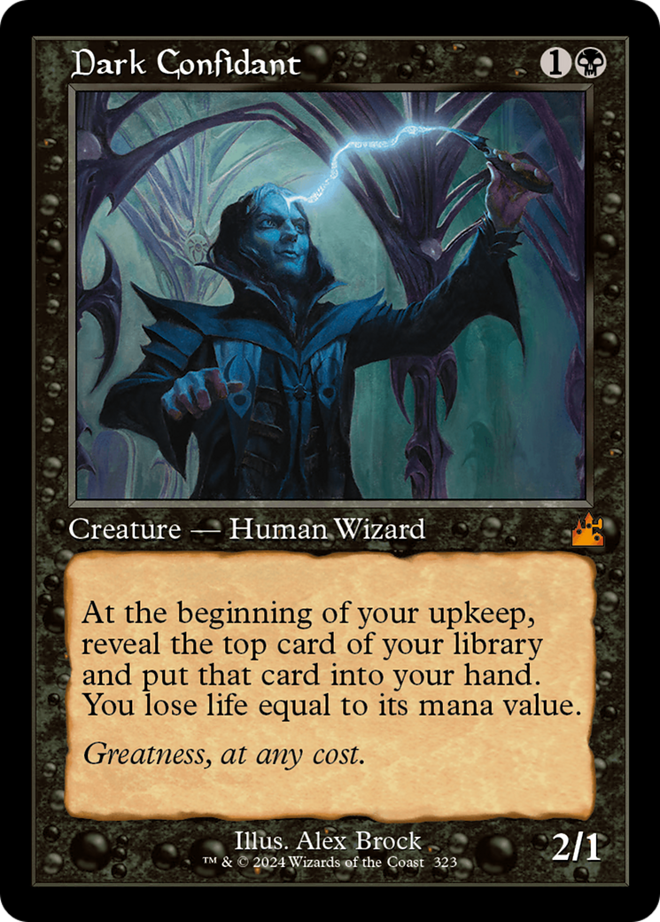 Dark Confidant (Retro Frame) [Ravnica Remastered] | L.A. Mood Comics and Games