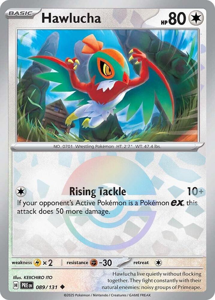 Hawlucha (089/131) (Poke Ball Pattern) [Scarlet & Violet: Prismatic Evolutions] | L.A. Mood Comics and Games