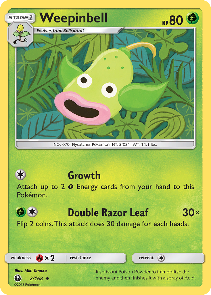 Weepinbell (2/168) [Sun & Moon: Celestial Storm] | L.A. Mood Comics and Games