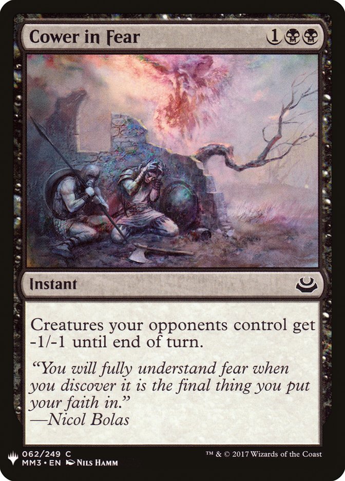 Cower in Fear [Mystery Booster] | L.A. Mood Comics and Games