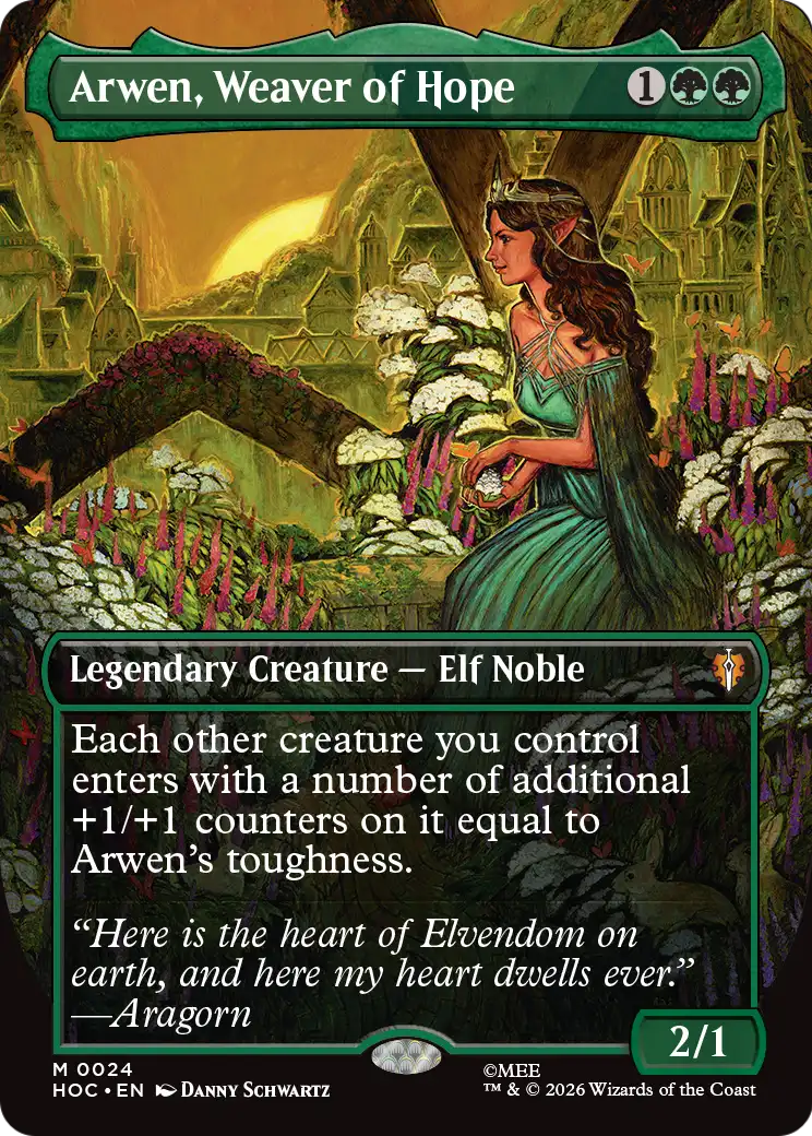 Arwen, Weaver of Hope (Borderless) [The Hobbit: Eternal-Legal] | L.A. Mood Comics and Games