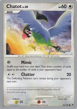 Chatot LV.30 (55/100) (Psychic Lock - Jason Klaczynski) [World Championships 2008] | L.A. Mood Comics and Games
