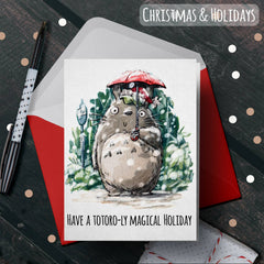 "Totoro-ally Magical" - Anime Enthusiast Christmas Card | L.A. Mood Comics and Games