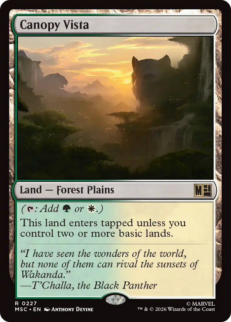 Canopy Vista (Surge Foil) [Marvel Super Heroes Commander] | L.A. Mood Comics and Games