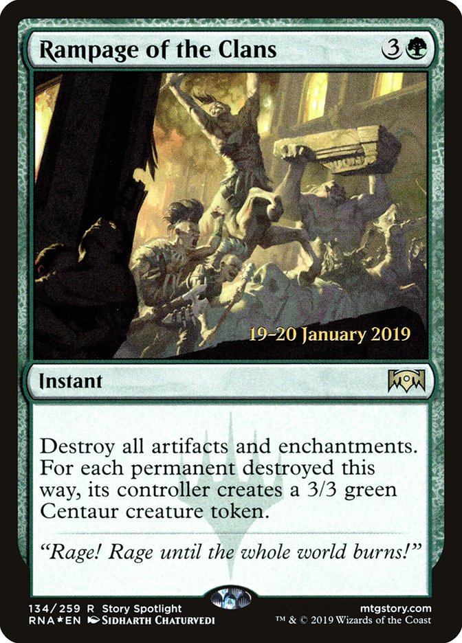 Rampage of the Clans [Ravnica Allegiance Prerelease Promos] | L.A. Mood Comics and Games