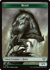 Clue // Beast (0005) Double-Sided Token [Edge of Eternities Commander Tokens] | L.A. Mood Comics and Games
