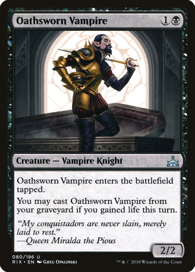 Oathsworn Vampire [Rivals of Ixalan] | L.A. Mood Comics and Games