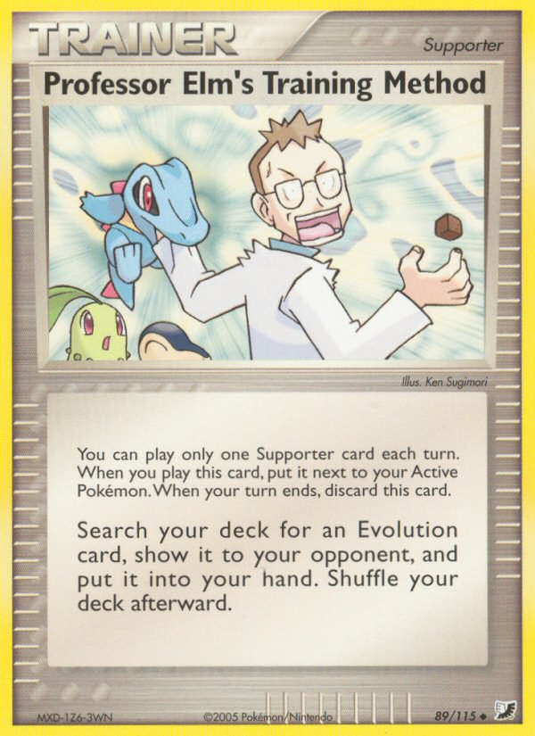 Professor Elm's Training Method (89/115) [EX: Unseen Forces] | L.A. Mood Comics and Games