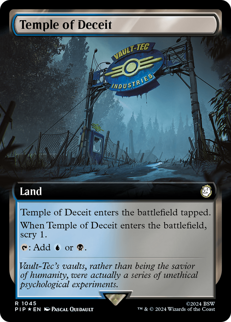 Temple of Deceit (Extended Art) (Surge Foil) [Fallout] | L.A. Mood Comics and Games