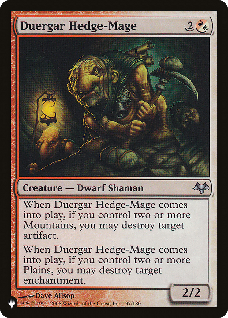 Duergar Hedge-Mage [The List Reprints] | L.A. Mood Comics and Games