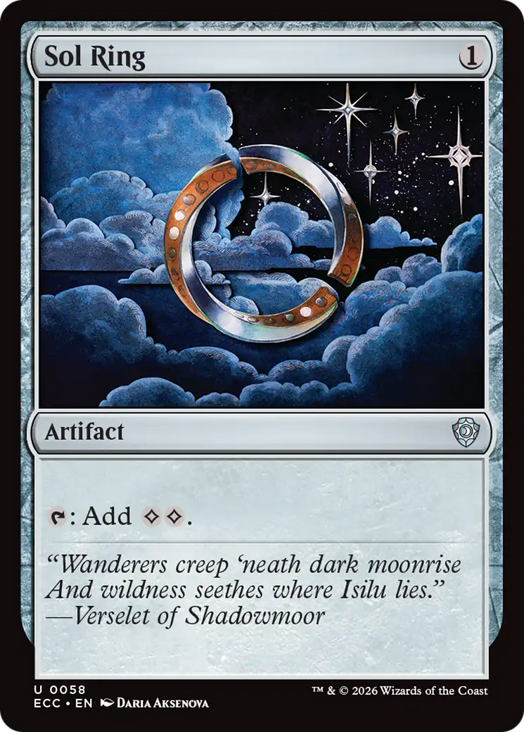Sol Ring (0058) [Lorwyn Eclipsed Commander] | L.A. Mood Comics and Games
