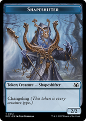 Blood // Shapeshifter Double-Sided Token [March of the Machine Commander Tokens] | L.A. Mood Comics and Games