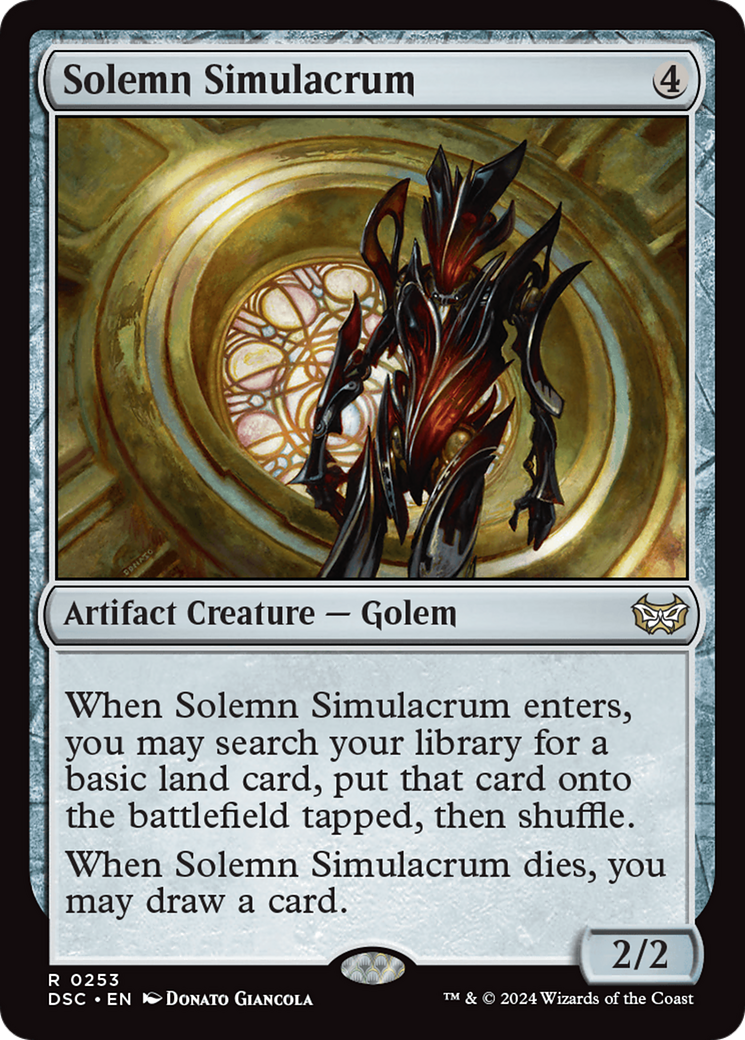 Solemn Simulacrum [Duskmourn: House of Horror Commander] | L.A. Mood Comics and Games