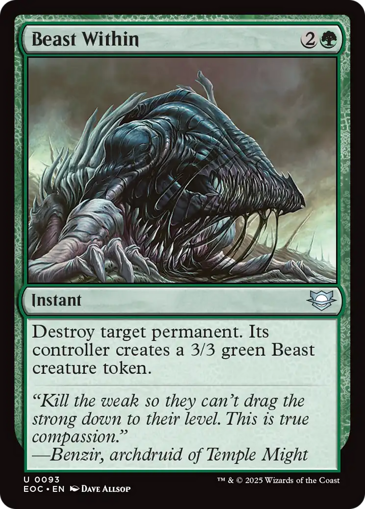 Beast Within [Edge of Eternities Commander] | L.A. Mood Comics and Games
