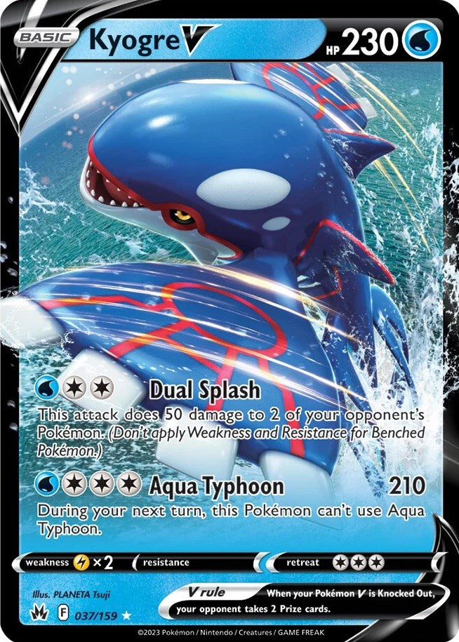 Kyogre V (037/159) [Sword & Shield: Crown Zenith] | L.A. Mood Comics and Games