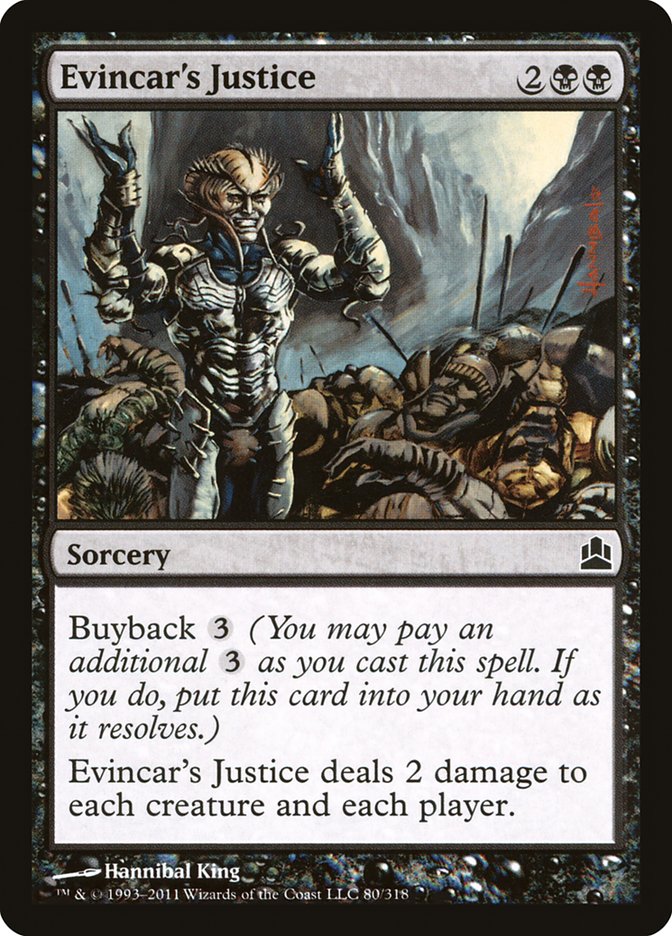 Evincar's Justice [Commander 2011] | L.A. Mood Comics and Games