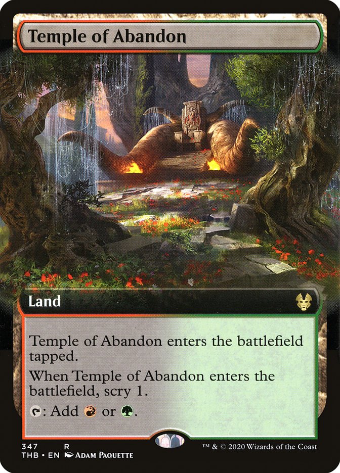 Temple of Abandon (Extended Art) [Theros Beyond Death] | L.A. Mood Comics and Games