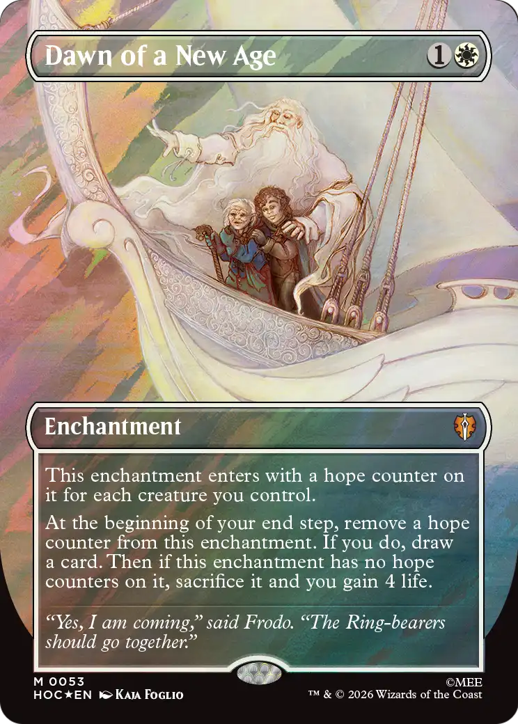 Dawn of a New Age (Borderless) (Surge Foil) [The Hobbit: Eternal-Legal] | L.A. Mood Comics and Games