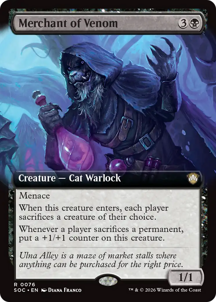 Merchant of Venom (Extended Art) [Secrets of Strixhaven Commander] | L.A. Mood Comics and Games
