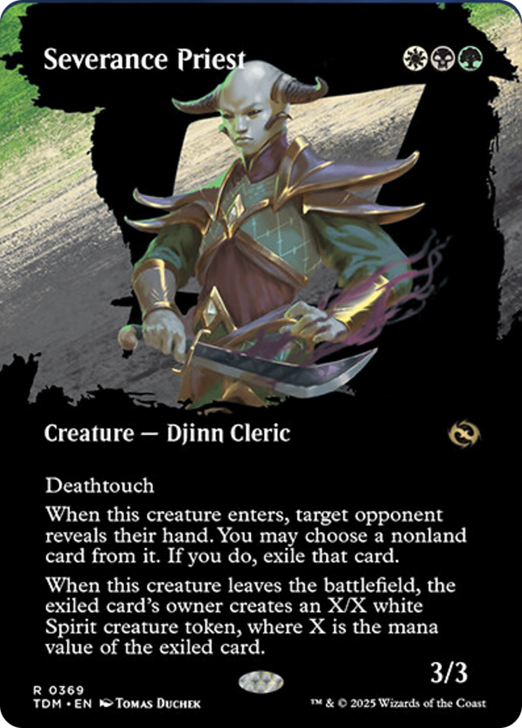 Severance Priest (Borderless) [Tarkir: Dragonstorm] | L.A. Mood Comics and Games