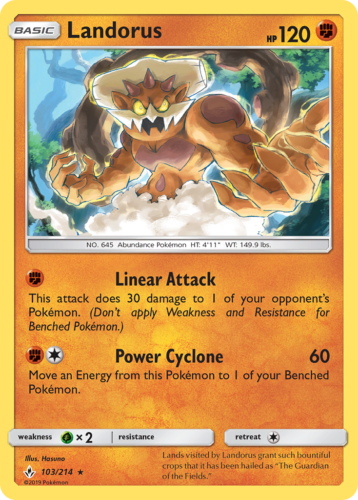Landorus (103/214) [Sun & Moon: Unbroken Bonds] | L.A. Mood Comics and Games