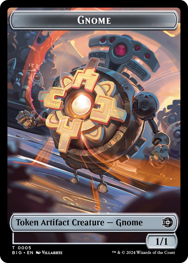 Gnome Token [Outlaws of Thunder Junction: The Big Score Tokens] | L.A. Mood Comics and Games