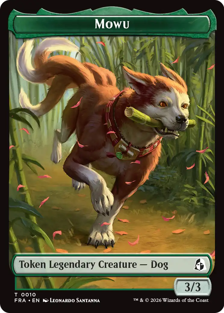 Ajani's Pridemate // Mowu Double-Sided Token [Reality Fracture Tokens] | L.A. Mood Comics and Games