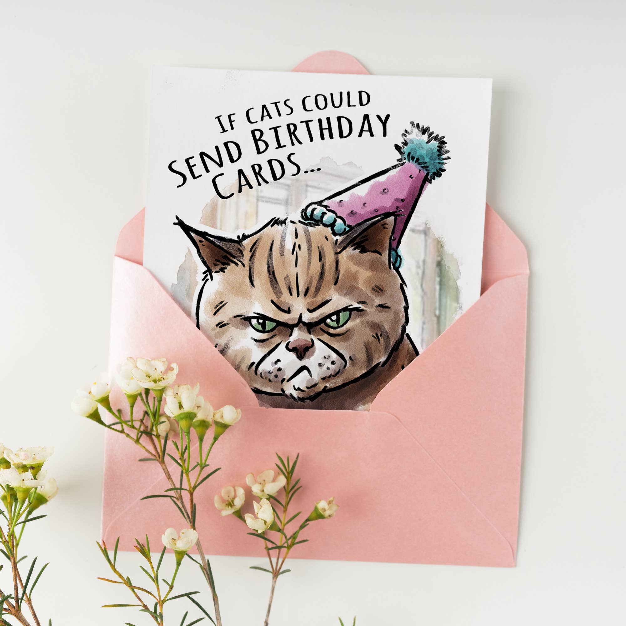 "If Cats Could.." Funny Cat Birthday Card for Friend Pet Lov | L.A. Mood Comics and Games
