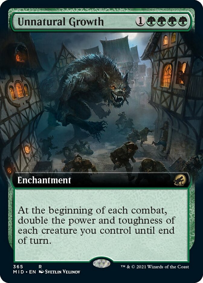 Unnatural Growth (Extended Art) [Innistrad: Midnight Hunt] | L.A. Mood Comics and Games