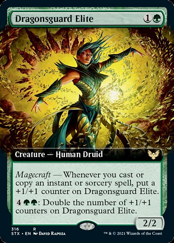 Dragonsguard Elite (Extended Art) [Strixhaven: School of Mages] | L.A. Mood Comics and Games