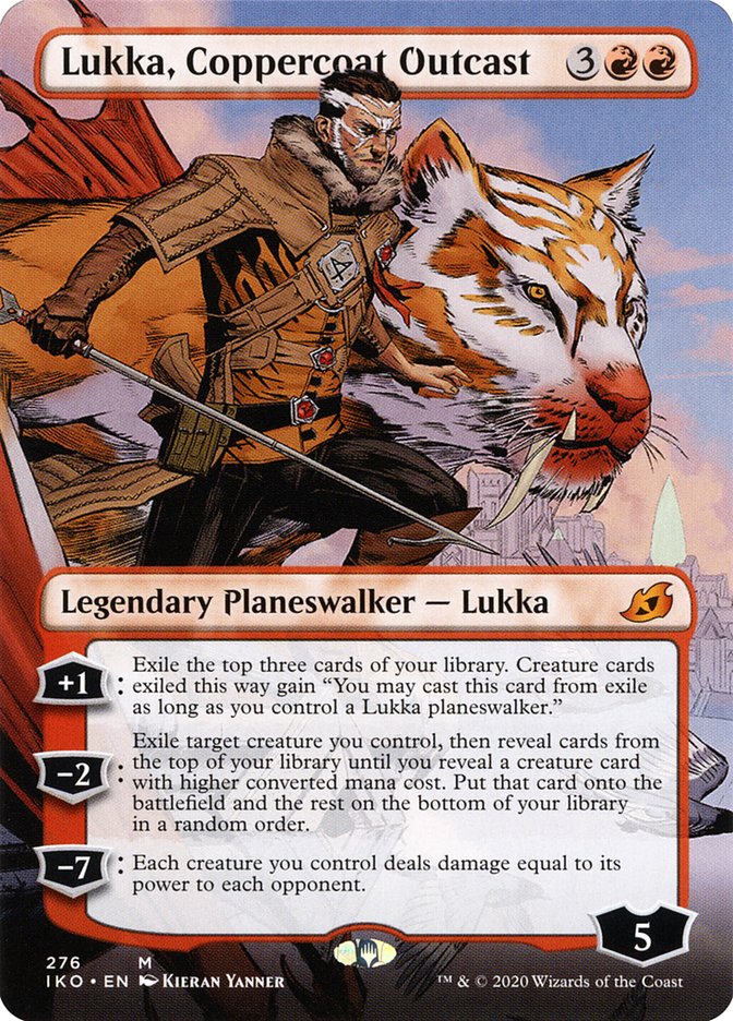 Lukka, Coppercoat Outcast (Borderless) [Ikoria: Lair of Behemoths] | L.A. Mood Comics and Games