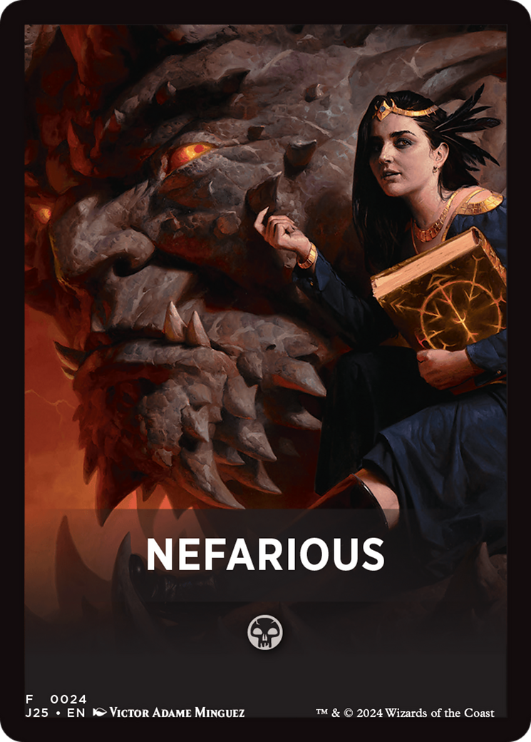 Nefarious Theme Card [Foundations Jumpstart Front Cards] | L.A. Mood Comics and Games