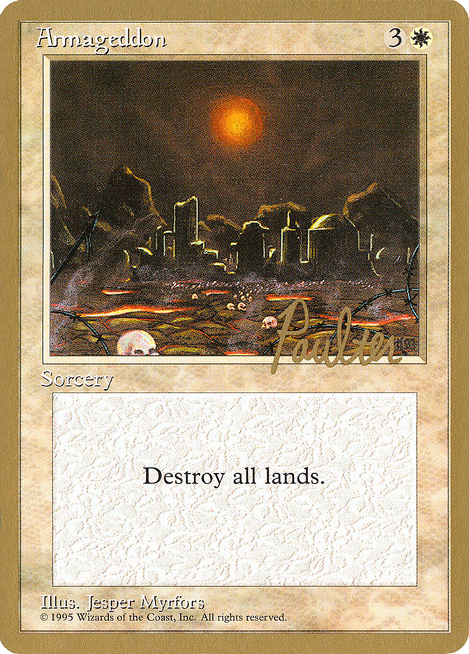Armageddon (Preston Poulter) [Pro Tour Collector Set] | L.A. Mood Comics and Games