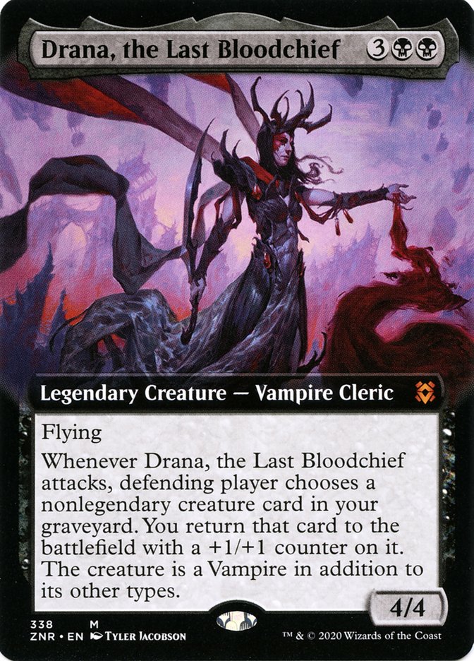 Drana, the Last Bloodchief (Extended Art) [Zendikar Rising] | L.A. Mood Comics and Games