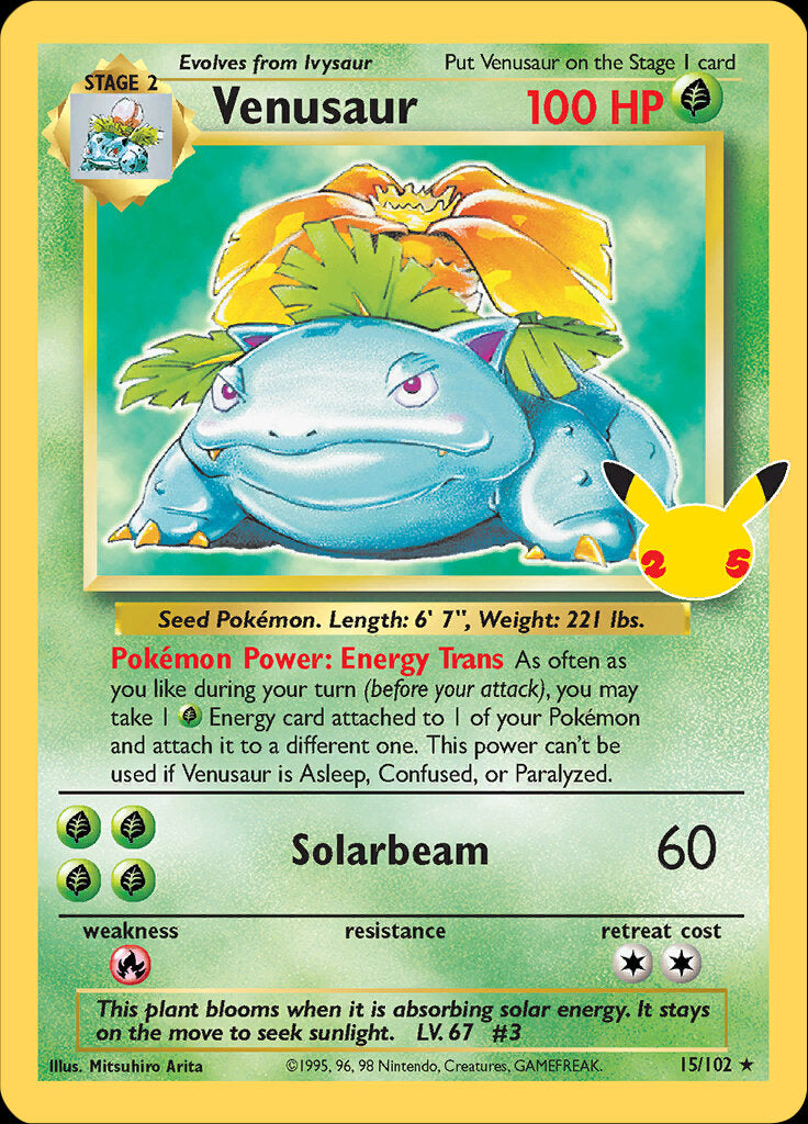 Venusaur (15/102) [Celebrations: 25th Anniversary - Classic Collection] | L.A. Mood Comics and Games
