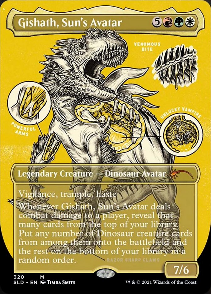 Gishath, Sun's Avatar (Borderless) [Secret Lair Drop Series] | L.A. Mood Comics and Games