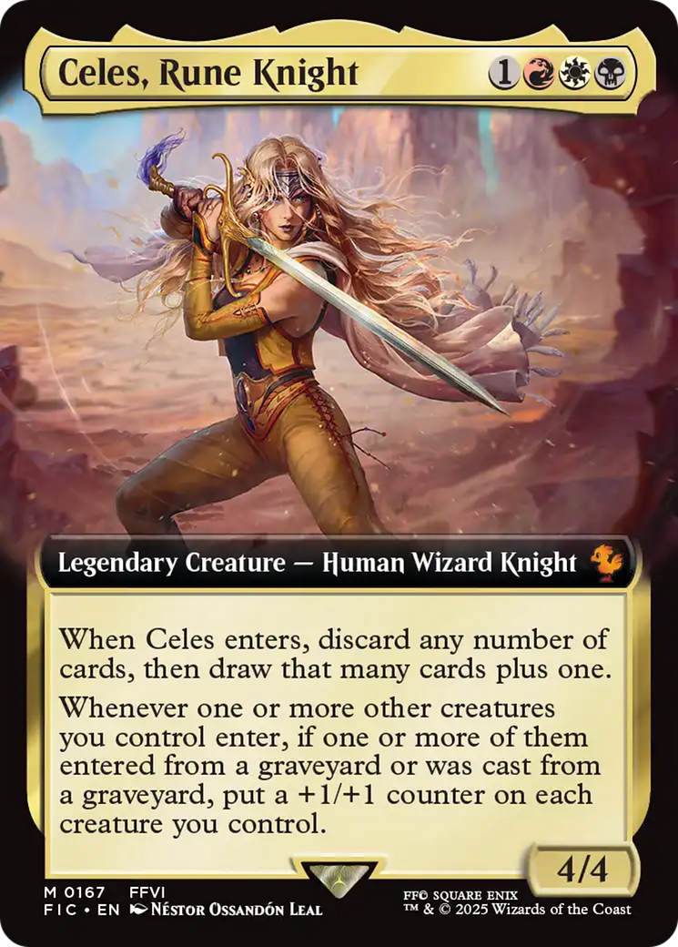 Celes, Rune Knight (Extended Art) [FINAL FANTASY Commander] | L.A. Mood Comics and Games